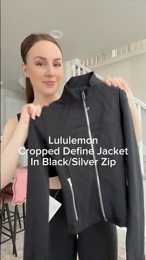 Lululemon Cropped Define Jacket in Black with a Silver Zipper! ‪@lululemon‬ #lululemon #lululemonhaul
