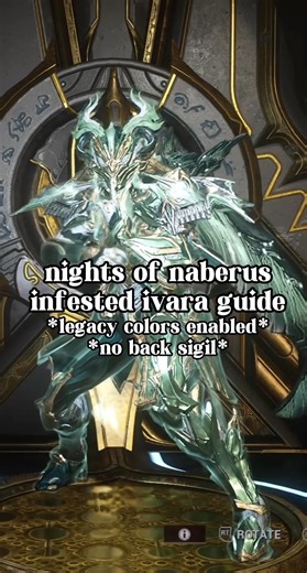 ⟡ infested ivara guide ⟡ #warframe #warframecommunity #warframe1999 #fashionframe #tennocreate