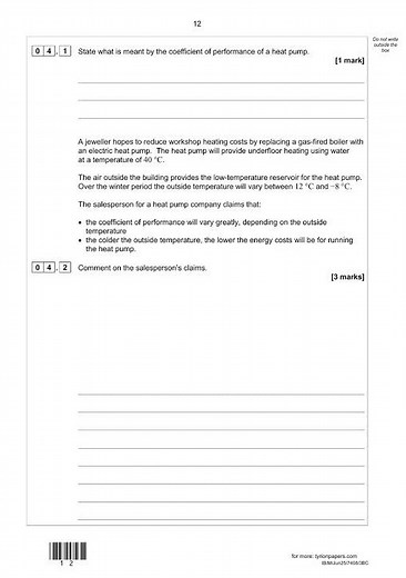 2025 AQA A Level Physics Paper 3 and Mark Scheme Combined (7408/3BC: Engineering physics)