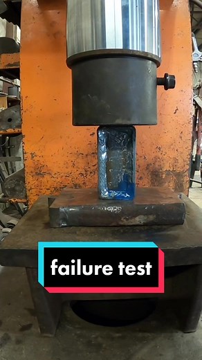 100 Ton Hydraulic Press Weld Testing