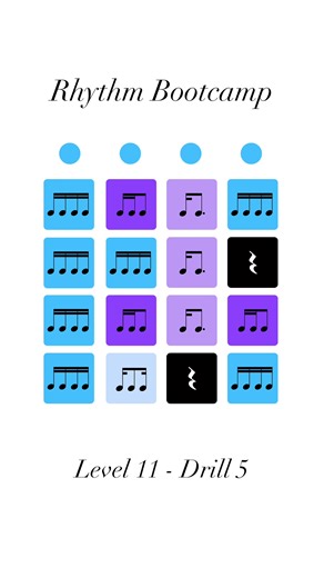 Level 11 • Drill 5 🔥 This Rhythm Challenge is not for beginners. Level 11 introduces dotted eighth notes and sixteenth note combinations, creating fast syncopated rhythms that really test your timing and subdivision. 🎯 Try this: Clap the rhythm Count out loud Keep a steady beat If you can stay locked in on this one, your sixteenth-note subdivision is getting strong. Can you clap it correctly on the first try? #rhythmchallenge #rhythmbootcamp #musictheory #musicianship #rhythmtraining