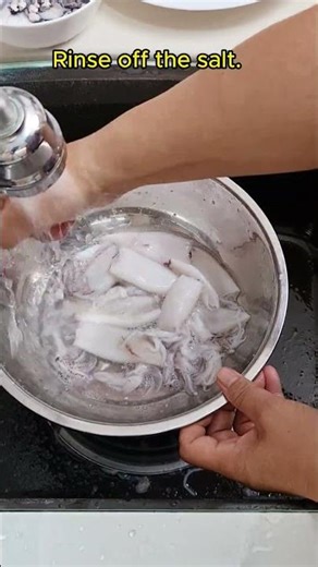 ➡️ Squid 🦑, Simple ✨, Step-by-step 🙌 How to wash squid