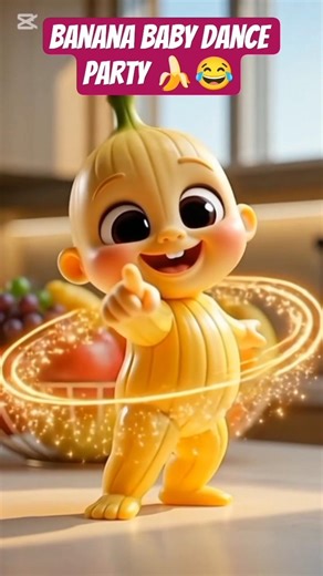 Banana Baby Dance Party 🍌😂 #shorts #funny #youtubeshorts