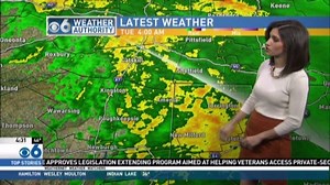 WEATHER AUTHORITY FORECAST: The first of two rounds of heavy rain coming through the area today. MORE HERE: http://cbs6albany.com/weather | WRGB CBS 6 News, Albany