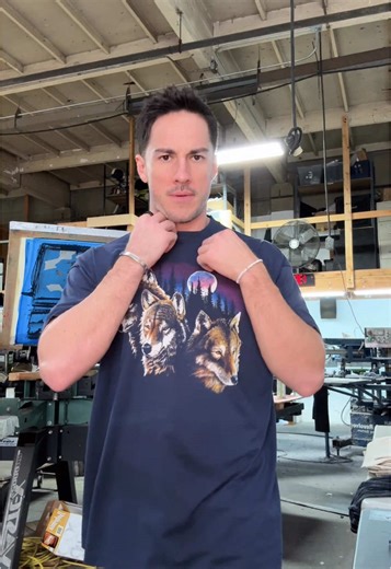 Curated Vintage Wolf Tee Available at Micheal Trevino