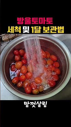 방울토마토 세척 및 1달 보관법