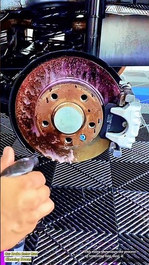 Car Brake Rotor Rust Cleaning Process