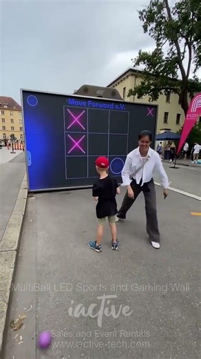 MultiBall Interactive Sports Gaming Wall - Sales and Corporate Event Rentals - iActive UK Event Hire