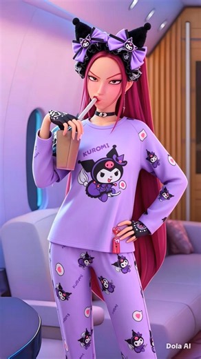 Turning K-Pop Star Mira Into A Sanrio Kuromi Girl! 🤯😈