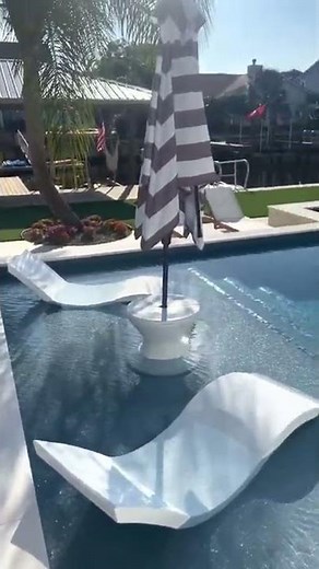 Ledge Lounger In-Pool Chaise Lounges for Sun Shelf