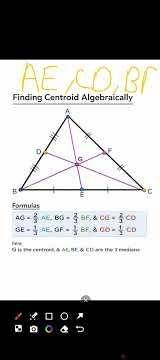 👉 “Median & Centroid of a Triangle – Complete Concept in One Diagram”