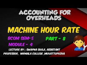 Computation of Machine Hour Rate