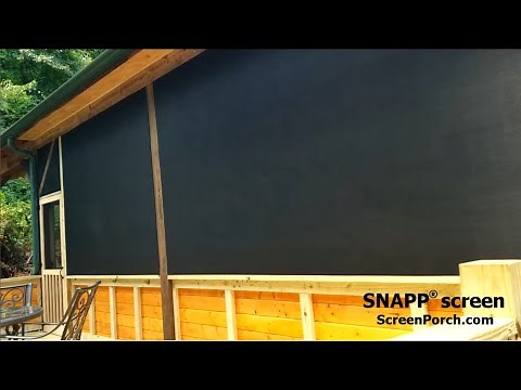 SNAPP® screen Porch Screen Project Review - Jim from North Carolina