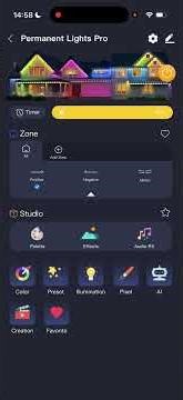 How to set timer to run one of Favorite Lighting effect?