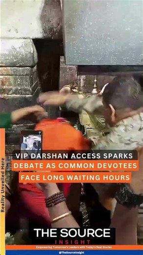 VIP darshan access sparks debate as common devotees face long waiting hours