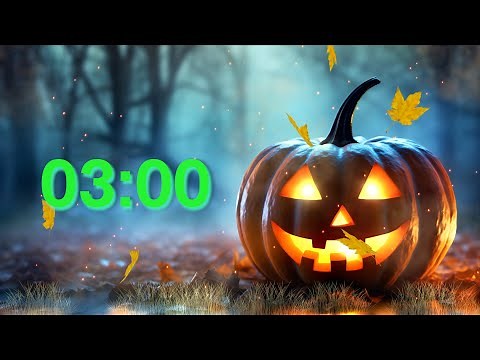 3 minute - Countdown Timer with Halloween music