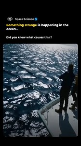 Did you know what causes this? 🌊 This rare phenomenon, called a Cross Sea, happens when two wave systems meet at an angle. Strong winds from different directions create separate wave patterns that don’t immediately mix, forming this surreal grid-like effect. It looks incredible, but it can be extremely dangerous for boats! Follow fore more interesting informative reels and posts. #space #science #sea #ocean #waves #earth | Space Science