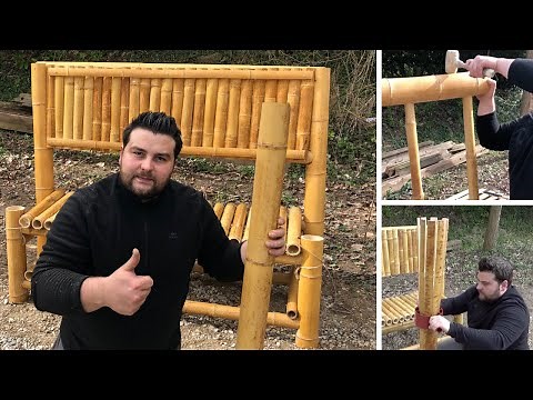 I make a bamboo bench