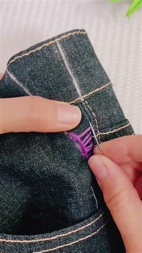 Professional Way to Alter Loose Jeans Waist 👖#shorts