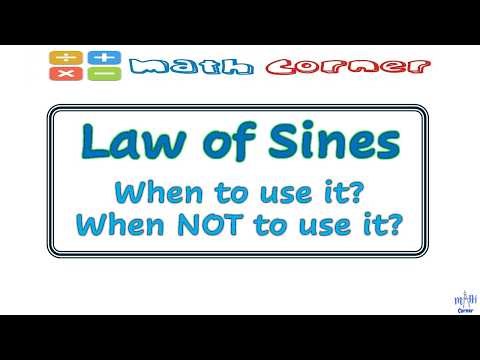 Law of Sines: When to Use It (and When NOT To)