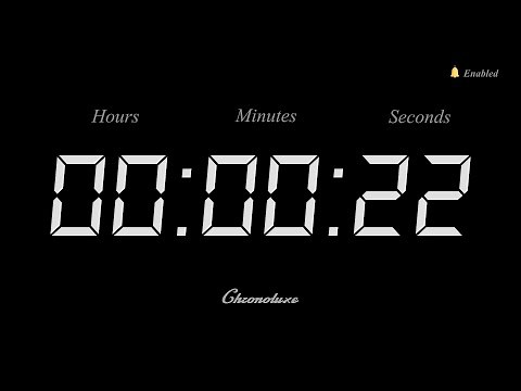 22-Second Timer | Clean and Sleek Countdown