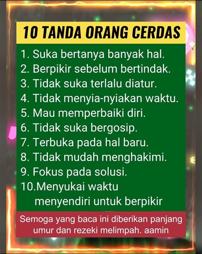 10 Tanda orang sukses