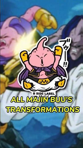 ALL MAJIN BUU'S TRANSFORMATIONS #dbz #dragonball #goku #majinbuu #buu #dbs #anime #manga #vegeta