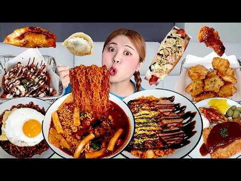 Mukbang Comic Book Cafe Comic Book Room Mukbang! Korean Food comic book cafe Black bean noodles C...