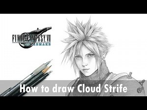 How to draw Cloud Strife | Final Fantasy VII Remake