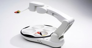 Obi robot arm gives disabled diners a helping hand