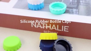 24 PCS Silicone Rubber Bottle Caps, 12 Colors Reusable Beer Caps for Home Brewing Beer, Soft Drink, Wine Bottle, Beer Bottle, Soda Bottles Kitchen Gadgets