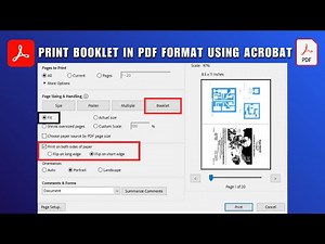 How to Print Booklet in PDF Format using Adobe Acrobat 2026