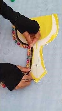 New beautiful neck design, full video tutorial #foryou #fashion #neckdesign