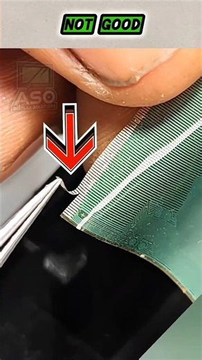 TV repair mistakes... How to fix... LCD panel COF soldering tutorial