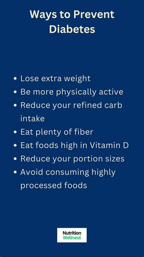 7 Ways to Prevent Diabetes
