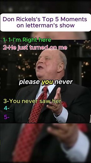 Don Rickles Top 5 Moments on Letterman's show 2 #comedy #interview #viralclips #funny #viral #roast