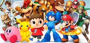 Mega Man and Animal Crossing in Smash Bros.