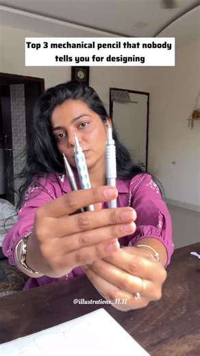 Urvashi Patel on Instagram: "Designers, stop scrolling. These are the top 3 mechanical pencils nobody talks about : 1.Pentel GraphGear 500 (0.7 mm). Perfect grip, perfect balance, and clean lines every single time. This pencil builds your foundation. 2.Pentel GraphGear 1000 (0.7 mm). Sleek, professional, and made for long sketching sessions. If precision matters to you, this one’s a game-changer. 3.Brustro Mechanical Pencil. Budget-friendly but surprisingly powerful. Proof that good tools don’t 