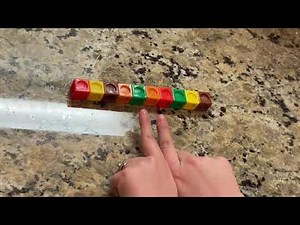 Decomposing up to 10 using unifix cubes