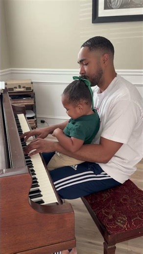 Why she play me at the end?! 😂😒 #piano #cinematic #daddydaughter
