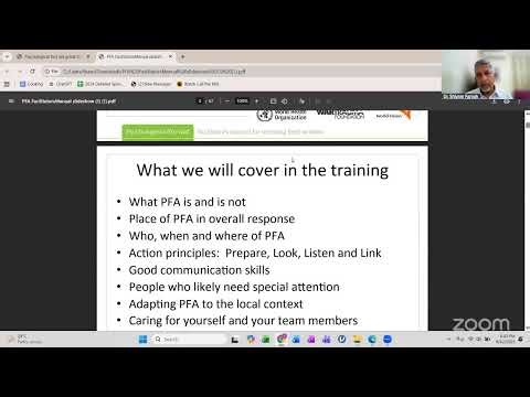 Psychological First Aid & Trauma Informed Practice..