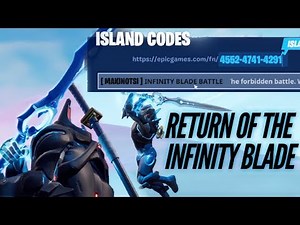 Infinity Blade Island Code in Fortnite Creative | How to use infinity Blade