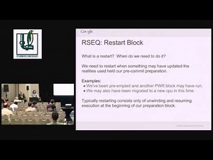 LPC - PerCpu Atomics - Paul Turner ; Andrew Hunter, Google