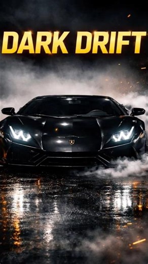 Black Lamborghini DARK DRIFT 🔥| Trending Lamborghini Insane look #Lamborghini #carshorts #Supercar