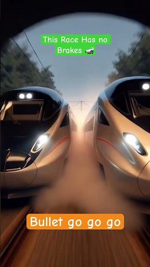 Two Bullet Trains Racing at Full Speed 🚄⚡ | Insane Tunnel Entry in 4K