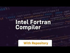 intel fortran compiler