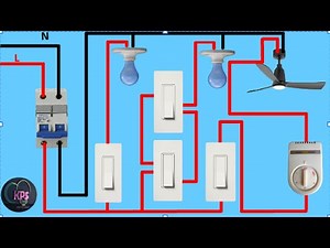 Complete Single Room Wiring Diagram/Single Room Full Wiring/House wiring video