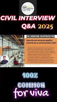Civil Engineer Interview Questions and Answers (Short-4) | Civil Engineering Interview Questions-4