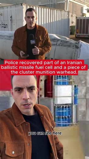 Police recovered part of an Iranian ballistic missile fuel cell and a piece of the cluster munition warhead.#latestdevelopment #breakingnews#newsanalysis #worldaffairs