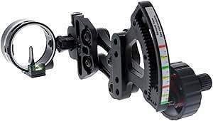 TRUGLO Range Rover Single-Pin Micro-Adjustable Archery Hunting Moving Bow Sight with Zero-in Adjustment Dial - Adjustable Quiver Mount & LED Light Included - Left & Right-Handed Configurations